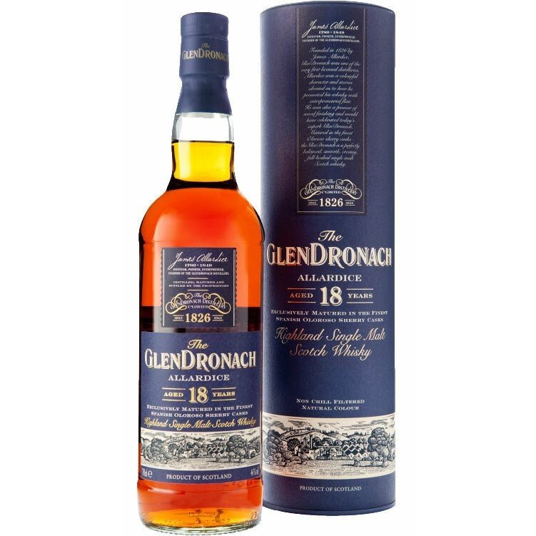 Glendronach Allardice 18 Year Old Single Malt Whisky  (750ml)