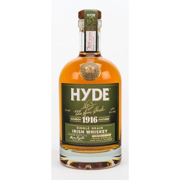 HYDE No. 3 President's Cask 6 Year Single Grain Bourbon Cask Matured Irish Whiskey (750mL)