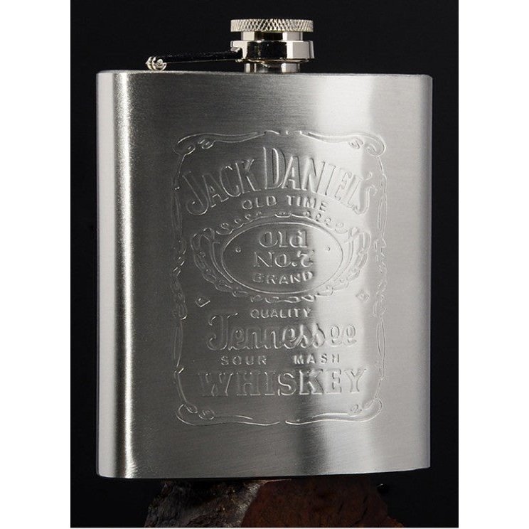 Jack Daniels Flat Hip Flask (6oz)