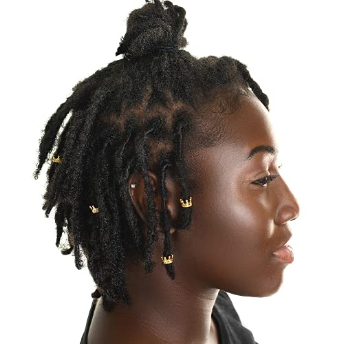 Den anden dag minus Specialisere Loc'd & Crowned Dreadlock Accessories 24K Gold Crown Hair Jewelry for –  Beauty Coliseum