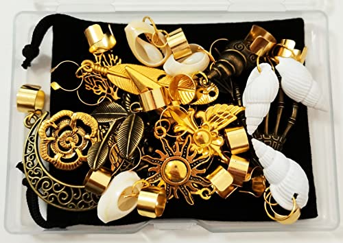 40 Pcs Locs Hair Jewelry Braids Hair Clips Adjustable Hair Cuffs African  Style Dreadlocks Hair Beads Butterfly Shell DIY Hair Pendant Charms Hair  Decoration for Locs Accessories (Gold and Bronze)