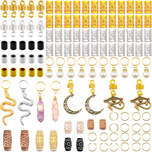 Kryc 20 Pcs Locs Hair Jewelry Braids Hair Clips Adjustable Hair Cuffs 15  Styles Vintage African Pendant Hair Charms Butterfly Shell Diy Locs Hair  Acce