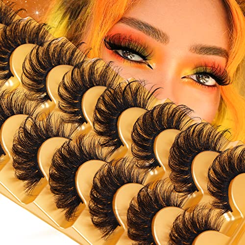 Gmagictobo Lashes False Eyelashes Fluffy Dramatic 3D Faux Mink