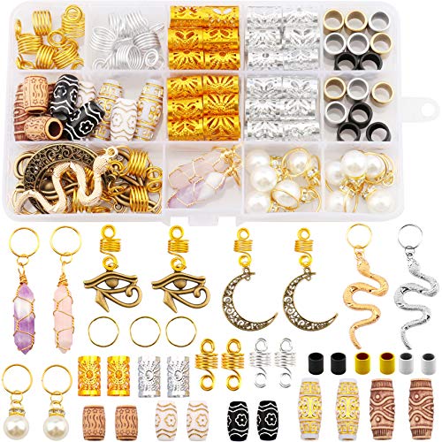 20 PCS Locs Hair Jewelry Braids Hair Clips Adjustable Hair Cuffs 15 St –  Beauty Coliseum