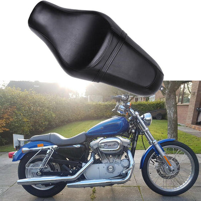 Black Two Up Driver Passenger Seat For Harley Sportster Iron 1200 2021 –  Moto Life Products