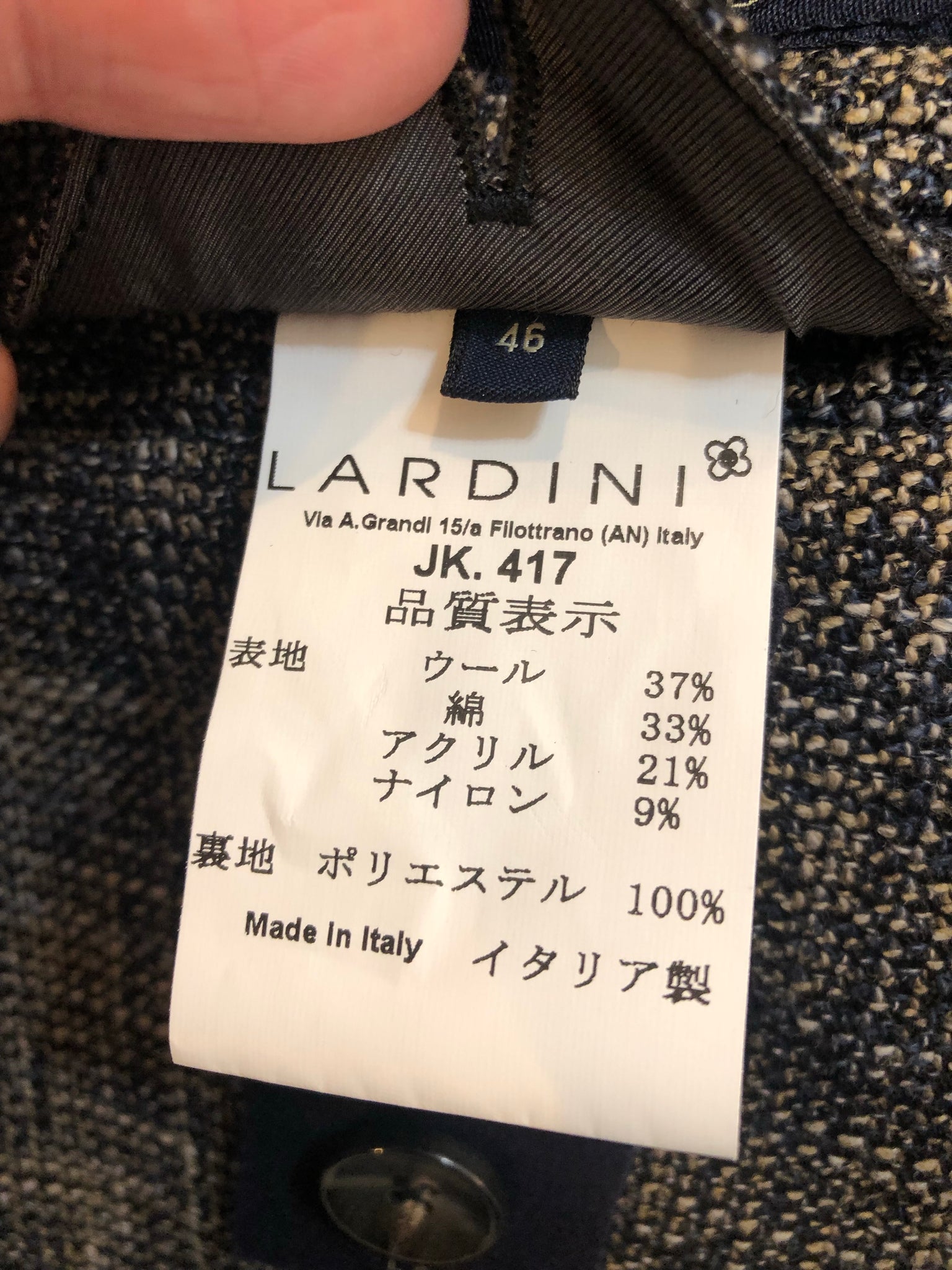 新品/完売品】LARDINIラルディーニチェックジャケット46 sheepangroup.com