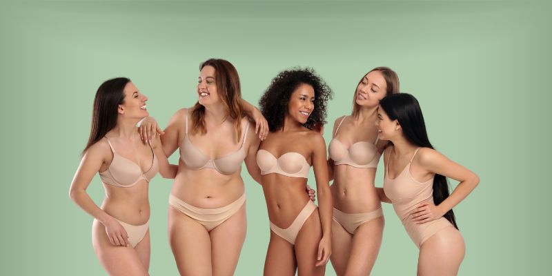 women with beautiful different body types