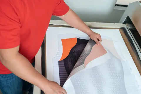 man designing a Print on demand T shirt
