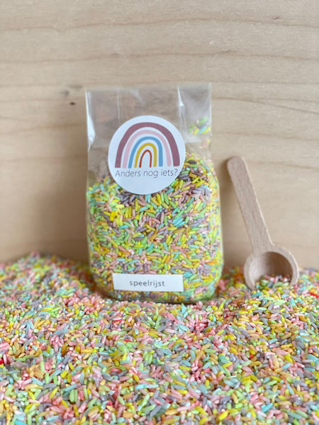 speelrijst regenboog pastel