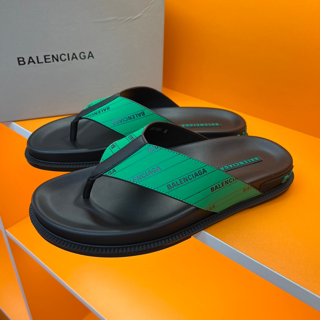 Balenciaga 2022 Popular Summer Women's Flats Men Slipper Sandals Shoes-9