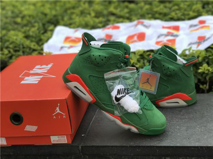 NIKE Air Jordan 6 Gatorade Green Suede Gatorade 41-47