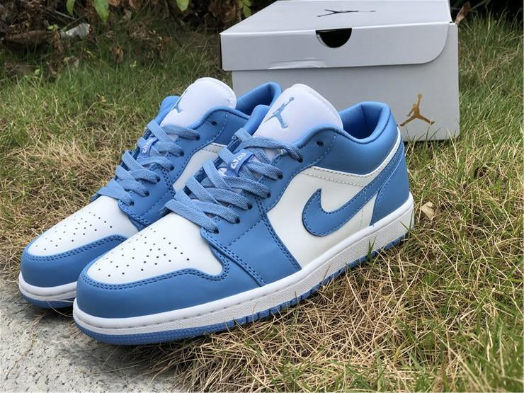 NIKE Air Jordan 1 low top, campus North Carolina blue color 36-46