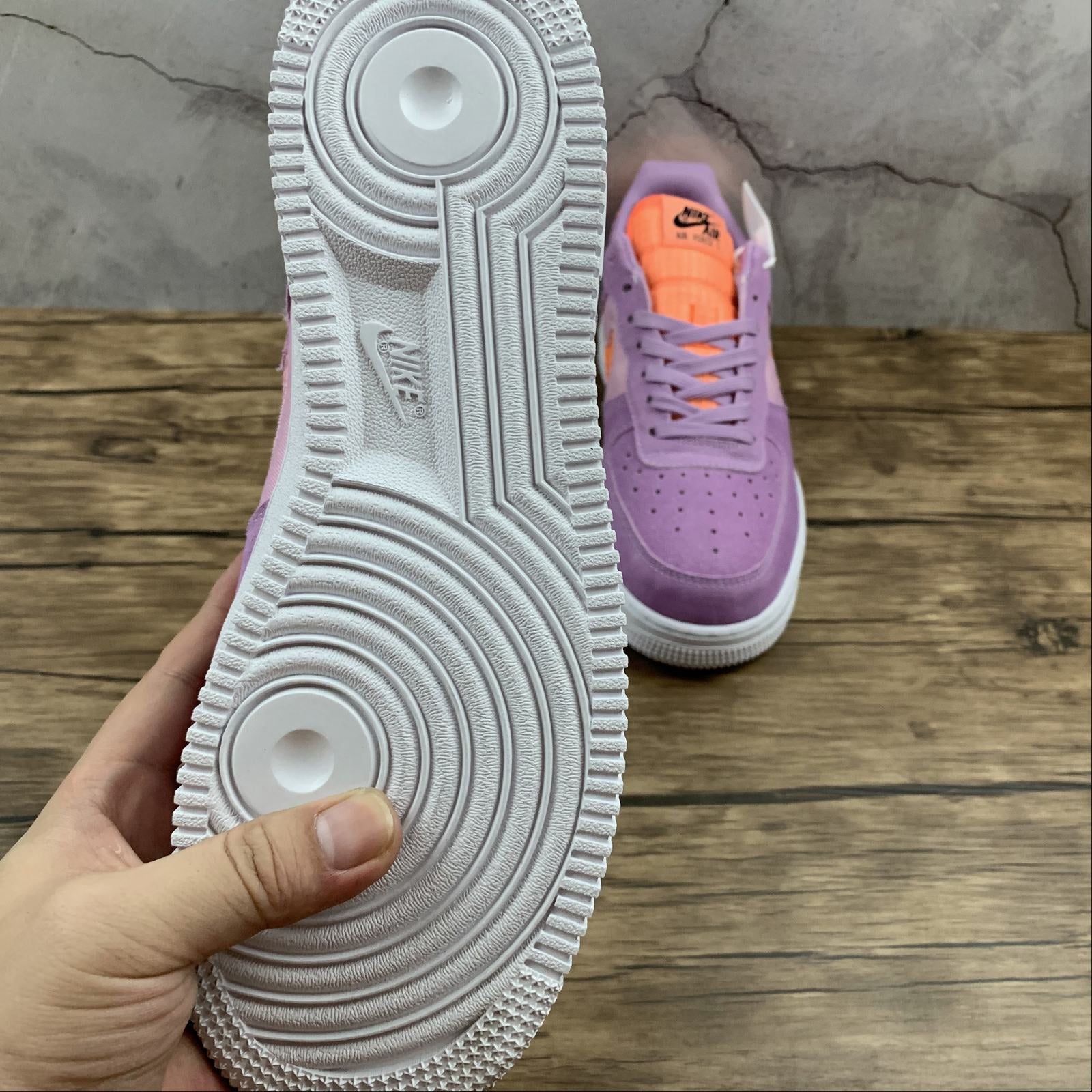 Tuhz Nike Air Force 1 Violet Star Low Sneakers Casual Skaet Shoe