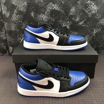 huacaigeng Tuhq Nike Air Jordan 1 Low Royal Toe Aj1 Basketball Shoes Casual Skate Shoes Cq9446-400