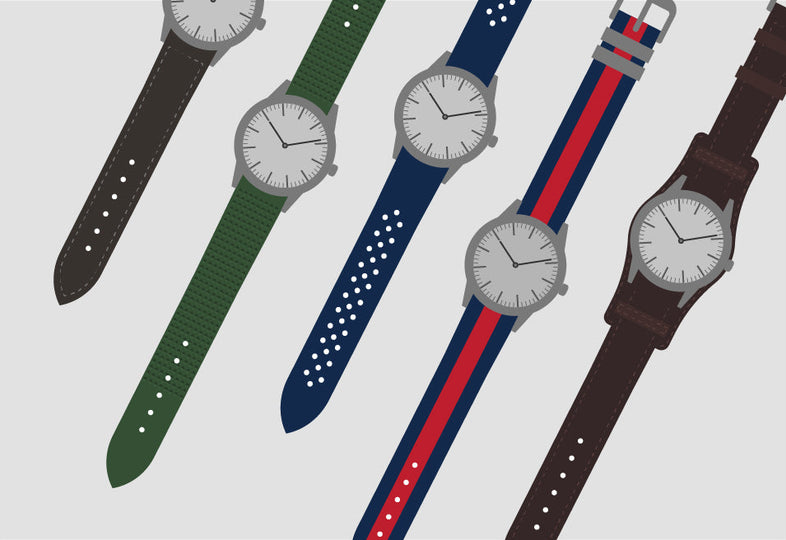 What are the most common watch strap types