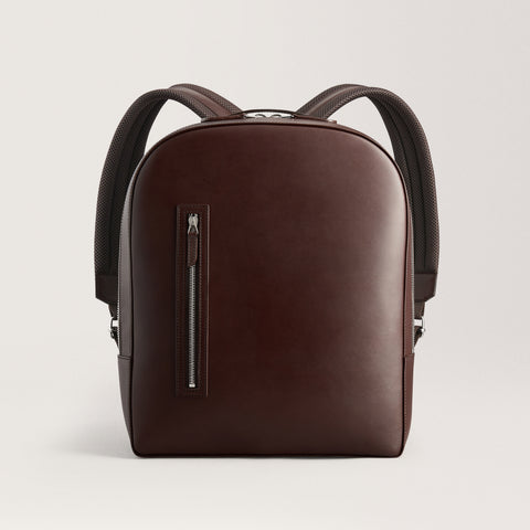 Leather Backpack - Dark Brown
