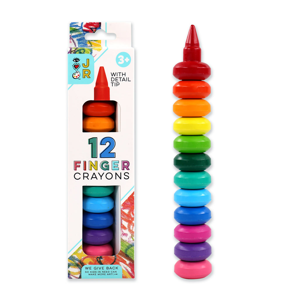 iHeartArt JR 12 Jumbo Crayons – brightstripes