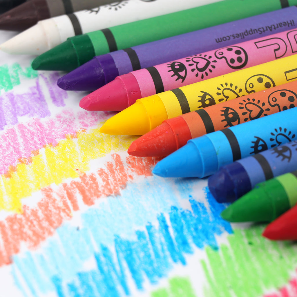 Creative Student Crayons Set 6/8/12/24 Colors Four - Temu