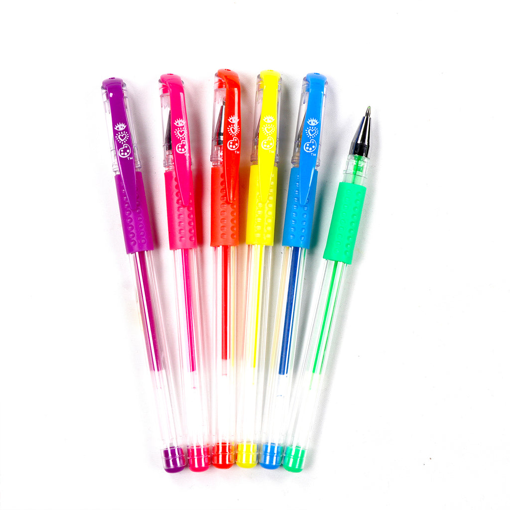 Wholesale Professional Rainbow Gel Pens Set With Fluorescent Markers Ideal  For Students And Artists Glitter Pens Included Y200709 From Shanye10,  $15.26