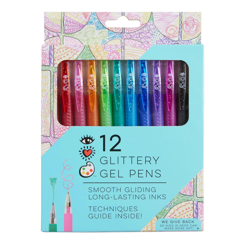 Ooly Oh My Glitter! - Juego de 6 rotuladores con purpurina, colores neón,  punta de cincel, para tomar notas, dibujar, suministros de arte,  suministros