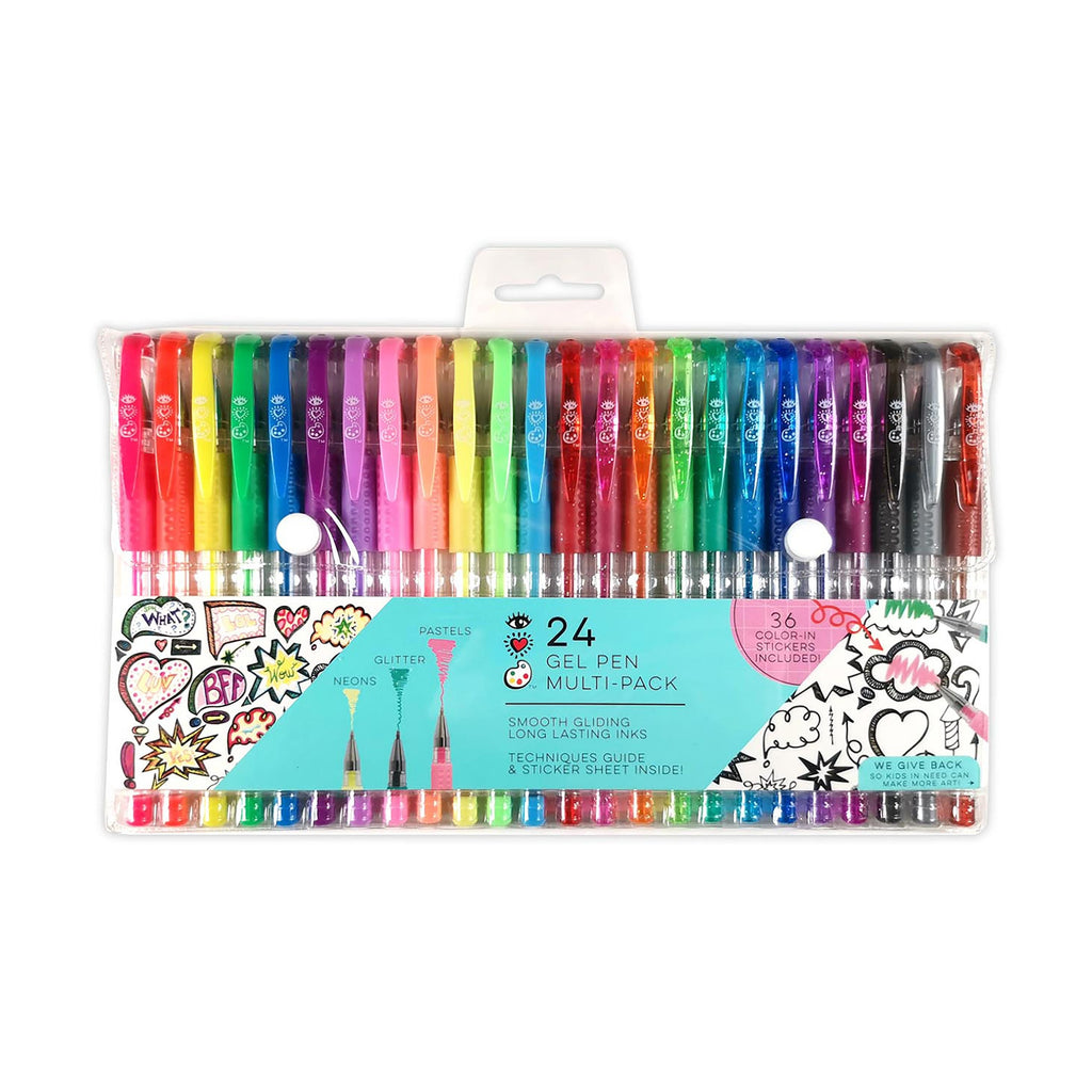 Grafix Pastel Gel Pens, 6 Pack, Mixed Colours