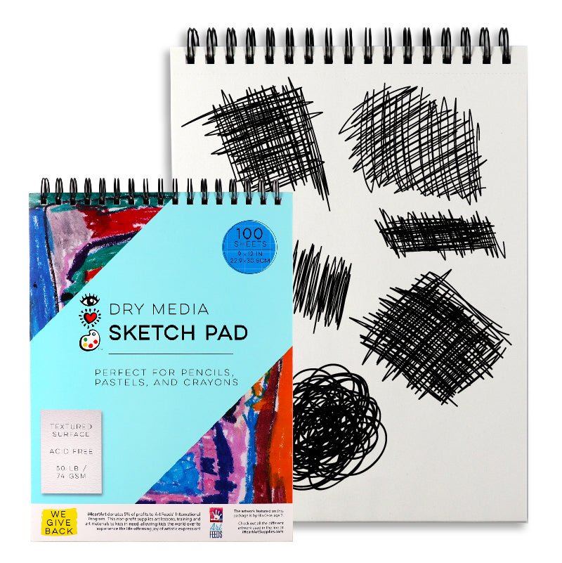 iHeartArt Artist's Sketch Pad – brightstripes