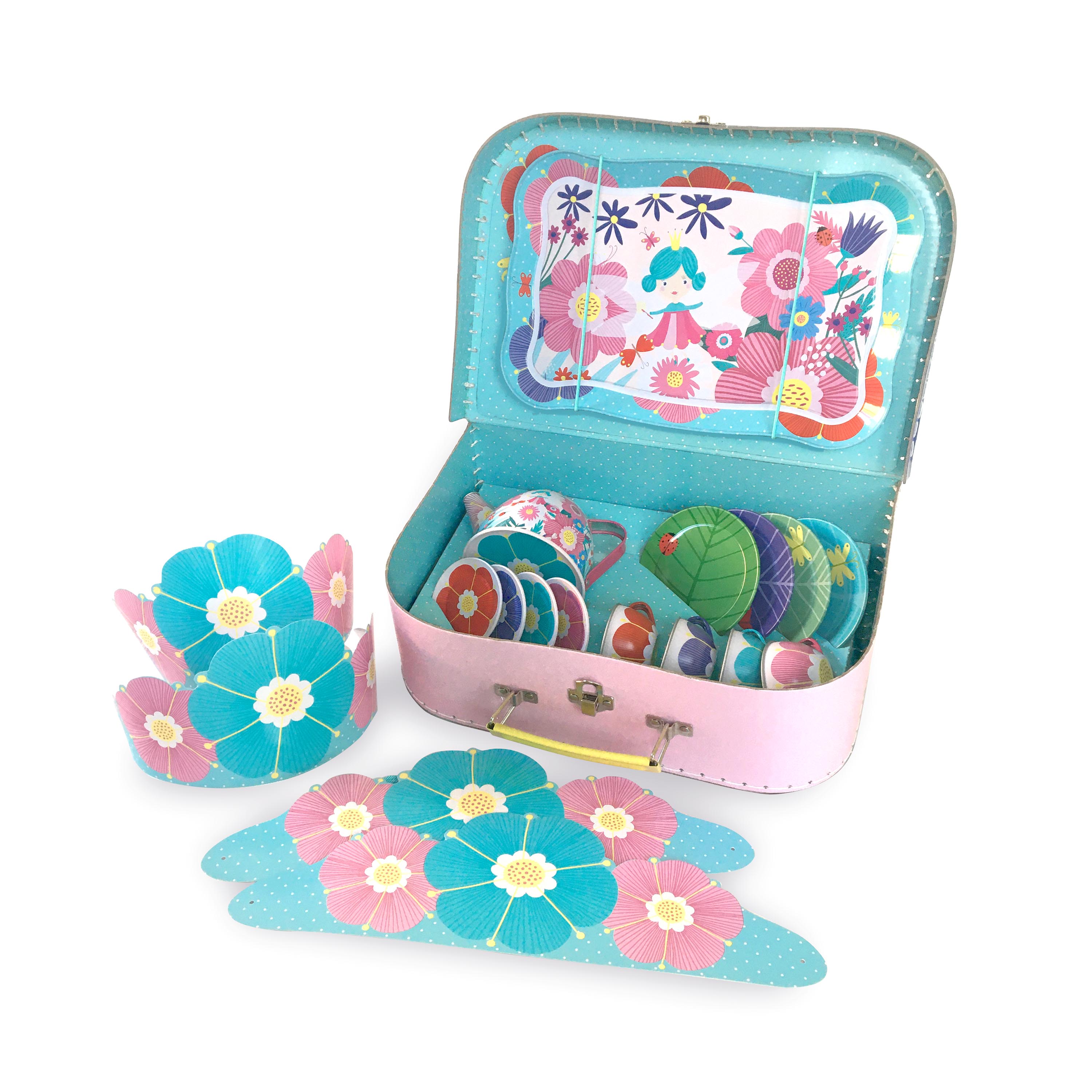 fairy tin tea set