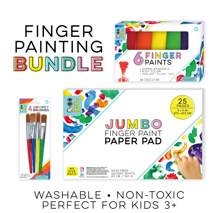 Tots Finger Paints, Washable, set of 6