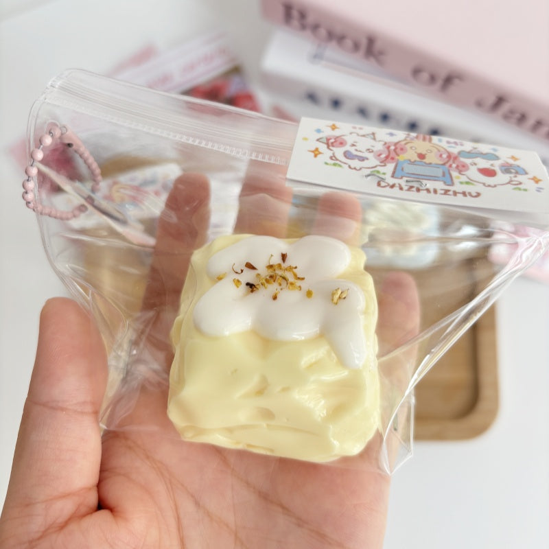 Square Cake Taba Squishy Toy