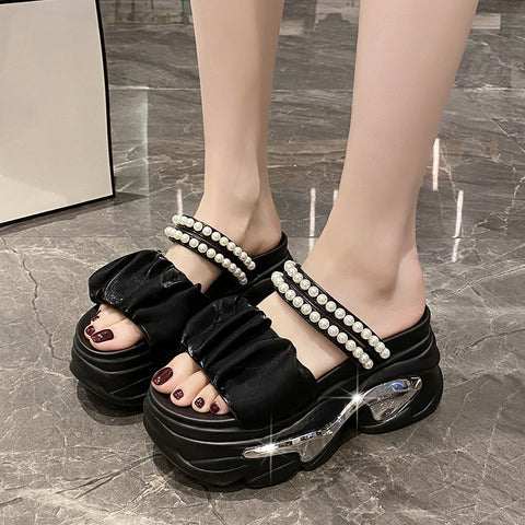 Landy Pearl Platform Sandals – The Company Made Products