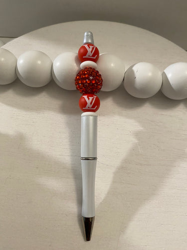 Beaded LV Pen