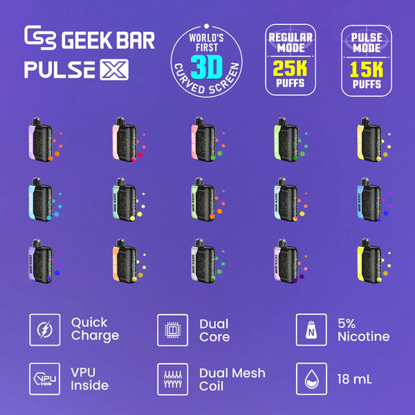Geek Bar Pulse X Flavors