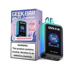 Geek Bar Skyview Peach Blue Slushy flavored