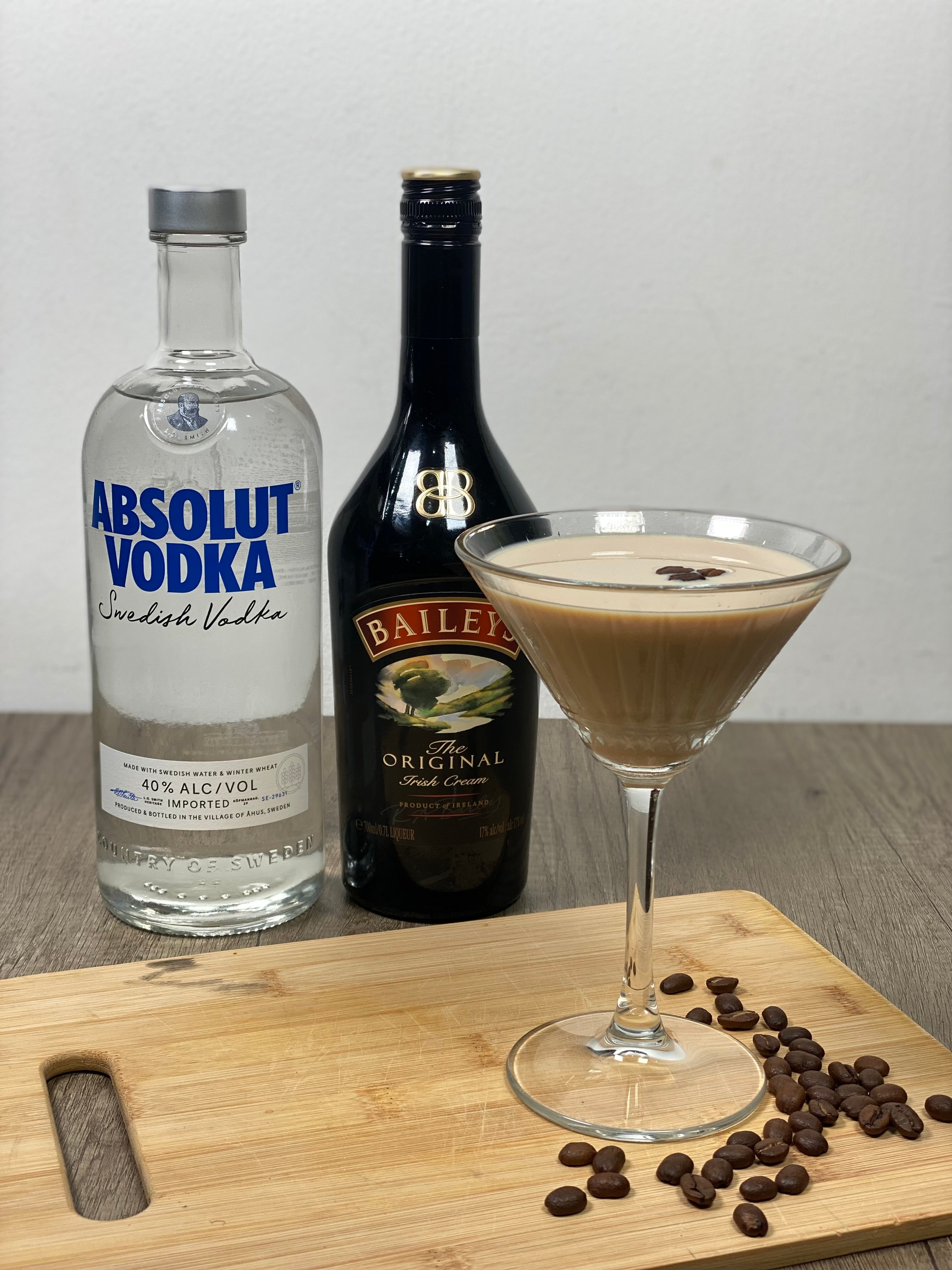 Baileys Absolut Vodka Espresso Martini cocktail recipe