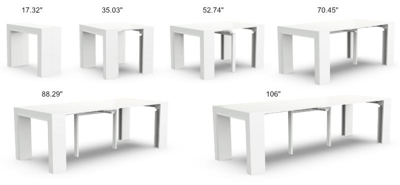 Junior Giant 6 tables in 1 extendable expanding table