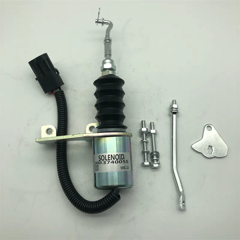 12V Shutdown Solenoid 75366GT for Deutz Engine F4L913 Genie Boom Lift S-80 S-85 S-100 S-105 S-120 S-125 Z-80-60