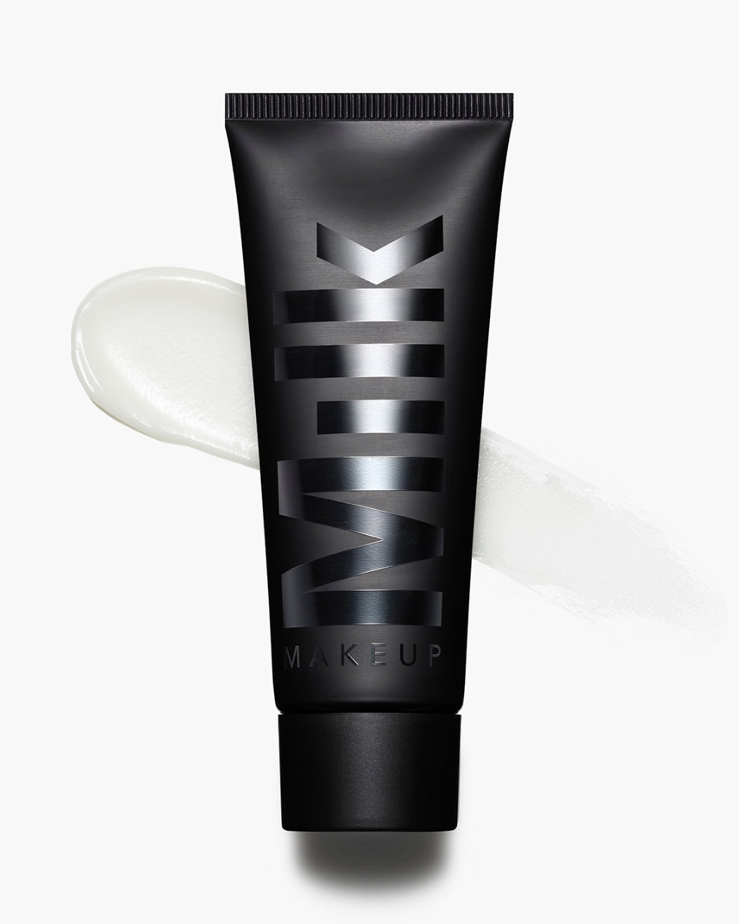 Image of Milk Makeup Pore Eclipse Primer with a swipe of the product behind it on a white background