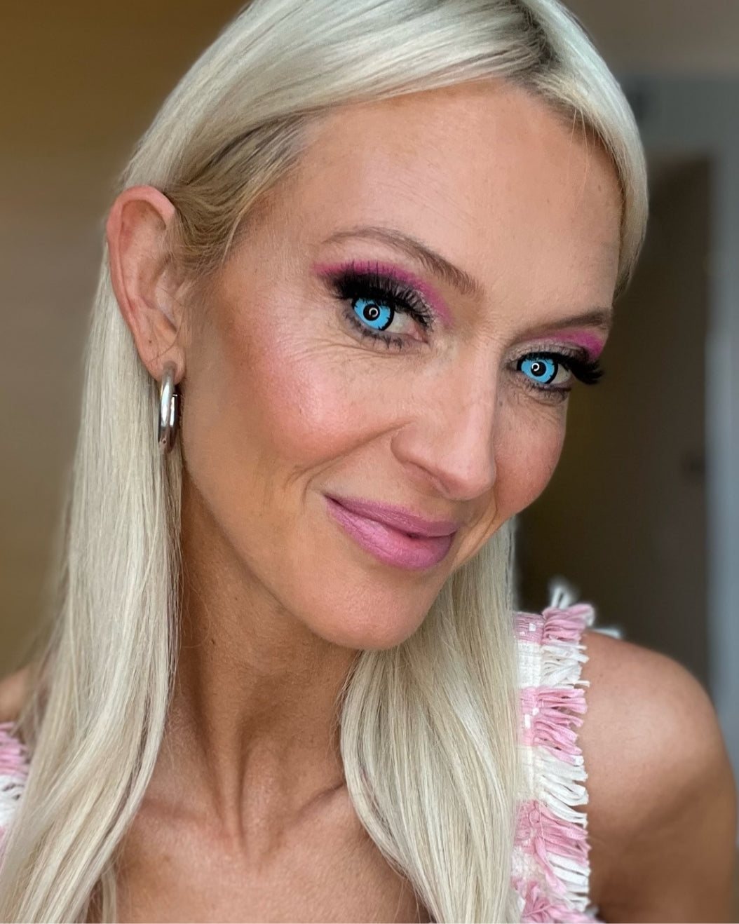 Milk Makeup cofounder Zanna Roberts-Rassi's finished Barbie look done with Milk Makeup products