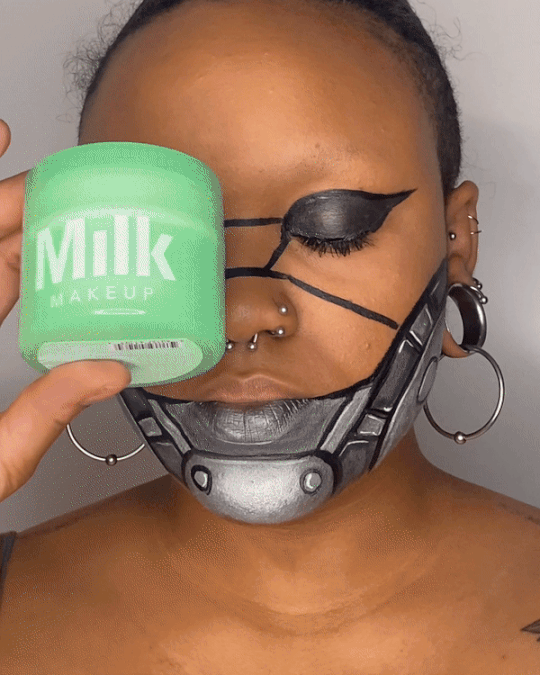 Dime uses Milk Makeup Hydro Ungrip Makeup Removing Cleansing Balm to remove their Halloween makeup.