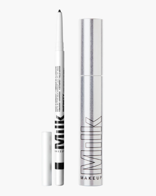 Product image of Milk Makeup Infinity Dramatic Eye Makeup Kit featuring Milk Makeup Infinity Long Wear Eyeliner in Outerspace and Milk Makeup KUSH Mascara
