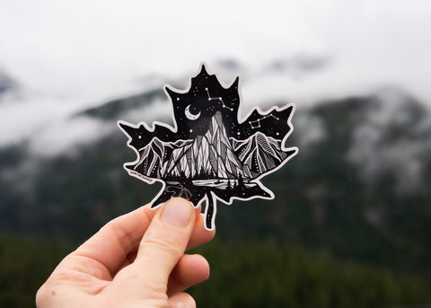 Maple Leaf Vinyl Sticker