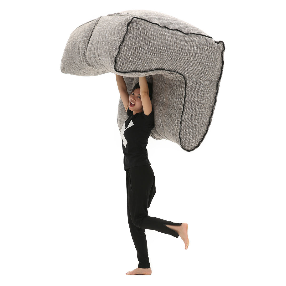 Modular bean bag sofa is amazingly lightweight