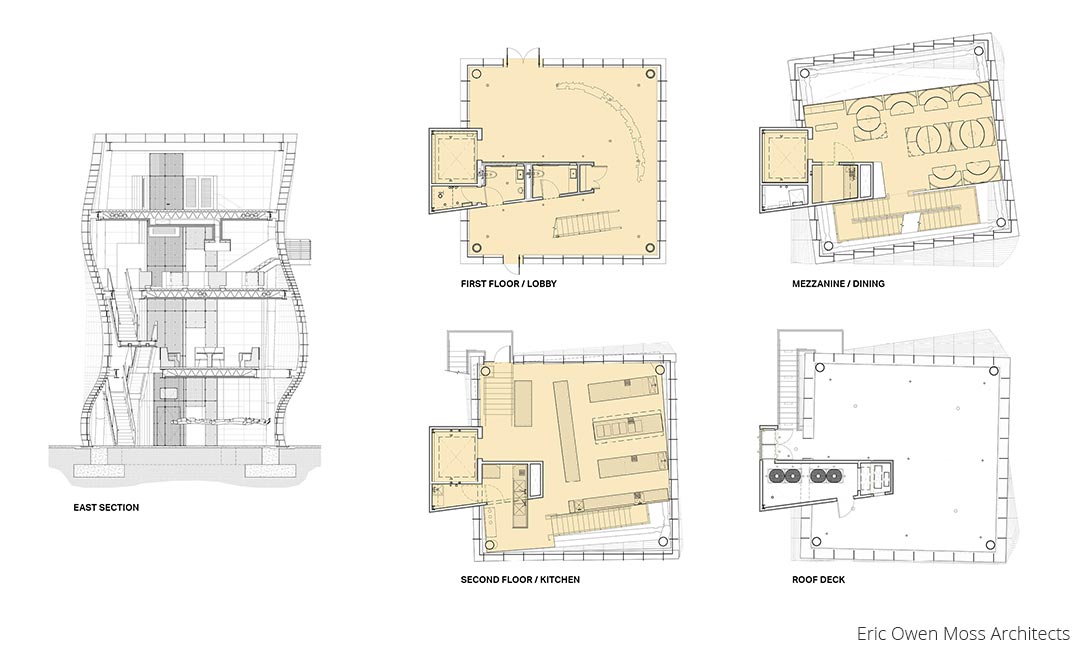 Vespertine Drawings - Floor Plans and Section