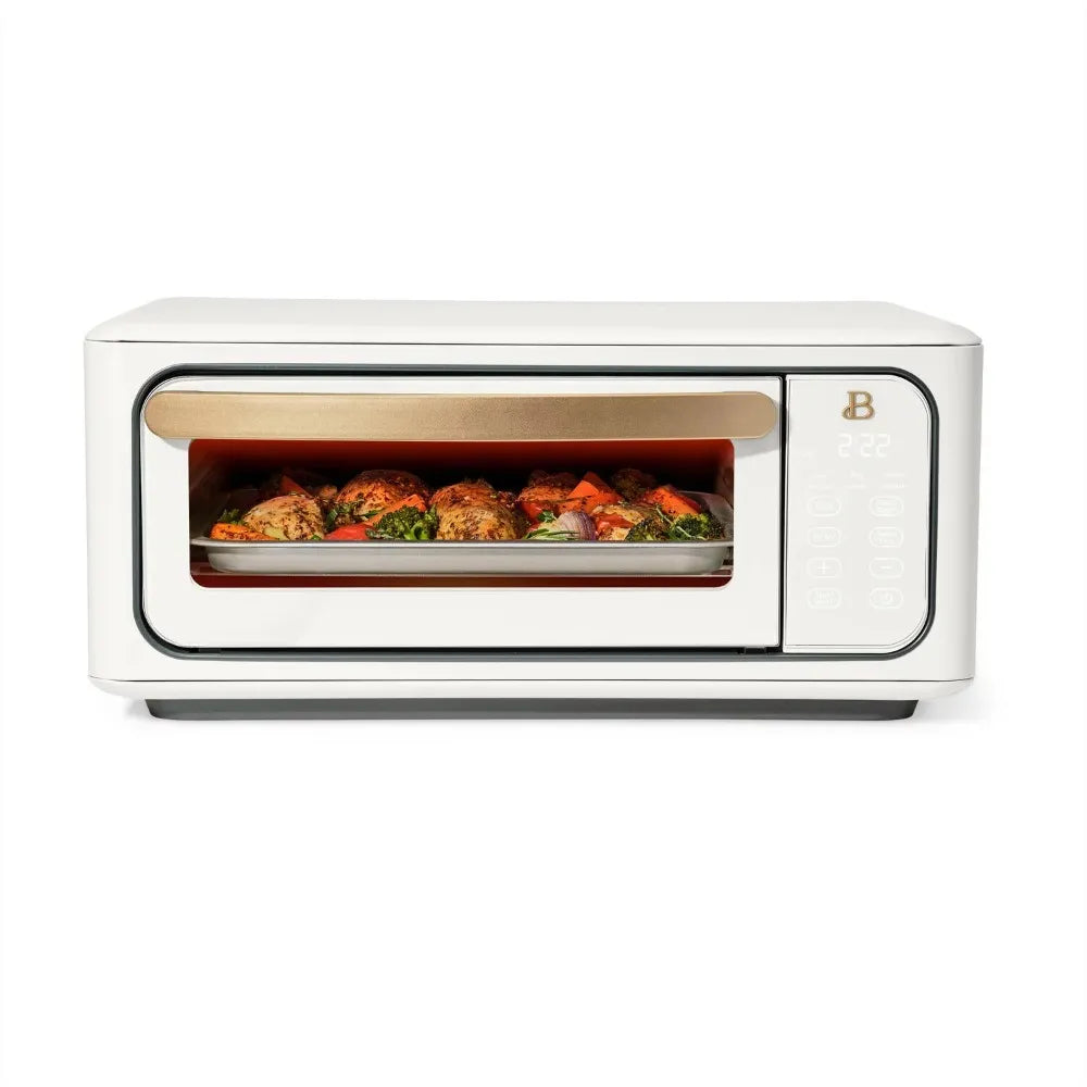 2023Biu. Infrared Air Fry Toaster Oven, 9-Slice, 1800 W, White Icing by Drew Barrymore