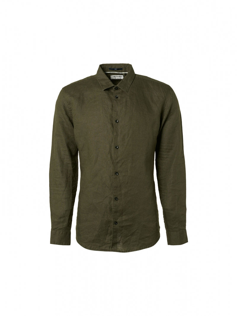 Shirt Linen Solid | Basil