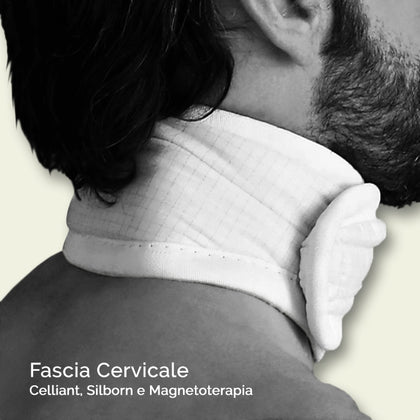 Fascia cervicale magnetoterapeutica intorno al collo
