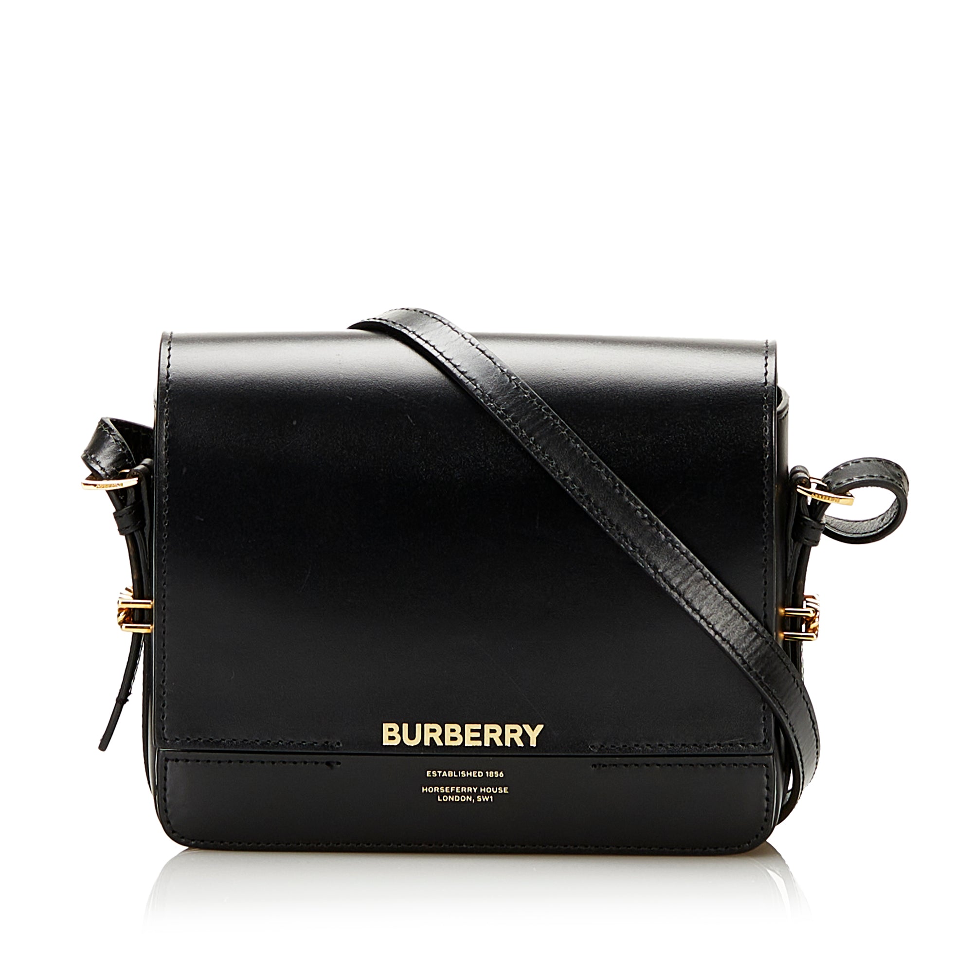 Total 33+ imagen burberry small black purse