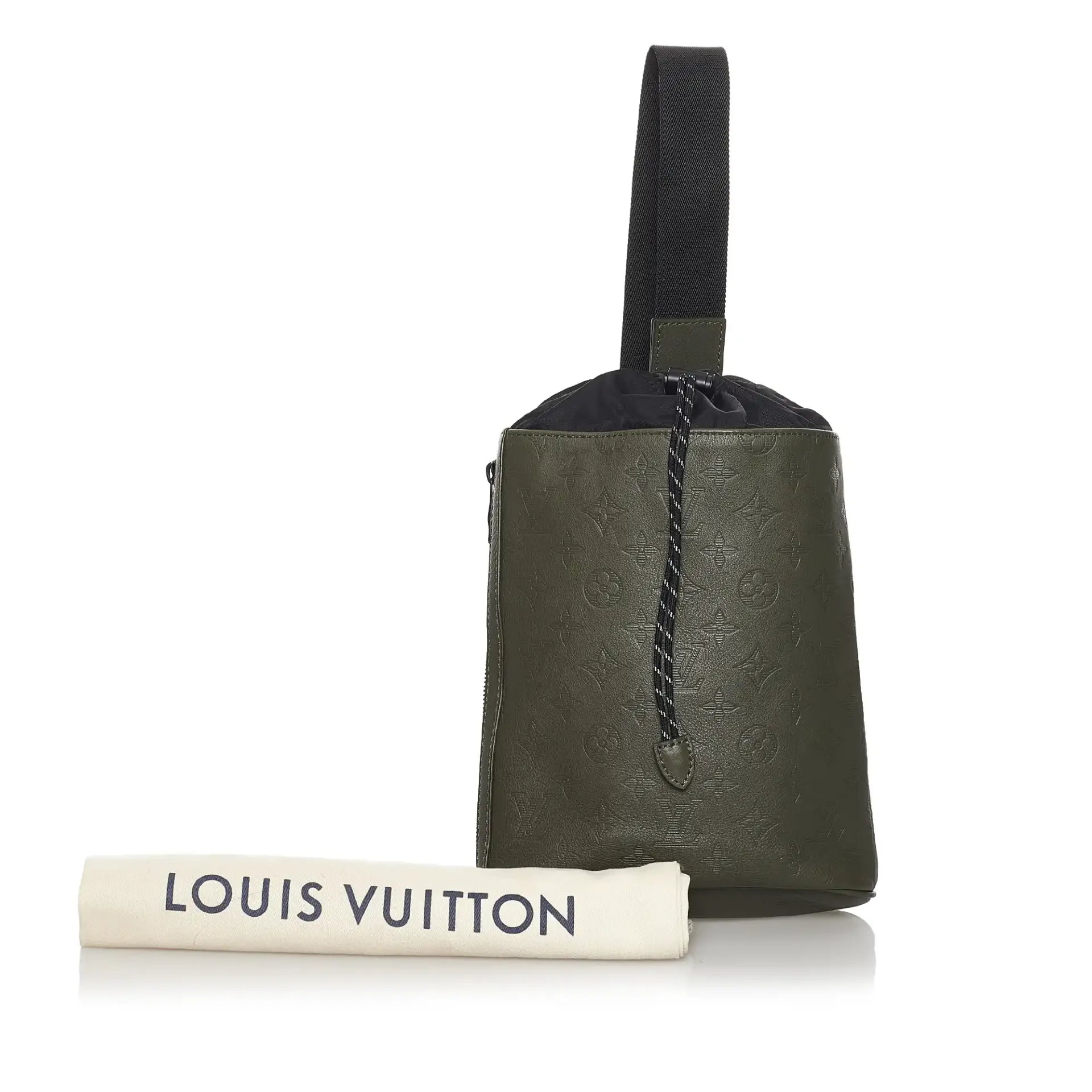 Louis Vuitton Chalk Bag Green Leather |