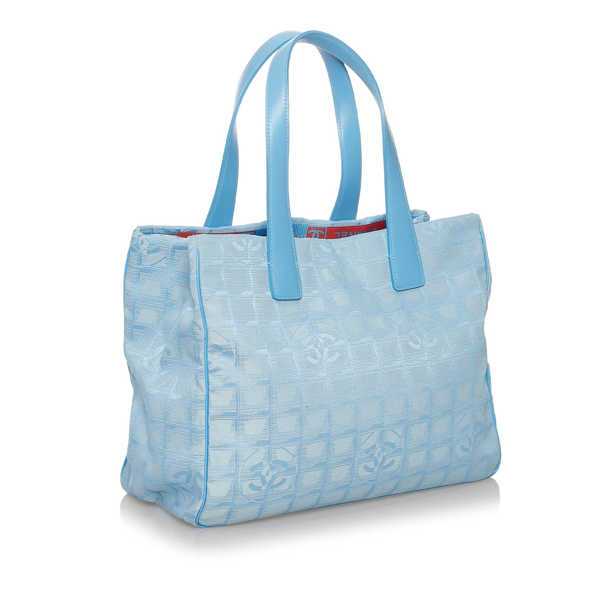 Chanel New Travel Line Nylon Tote Bag Blue