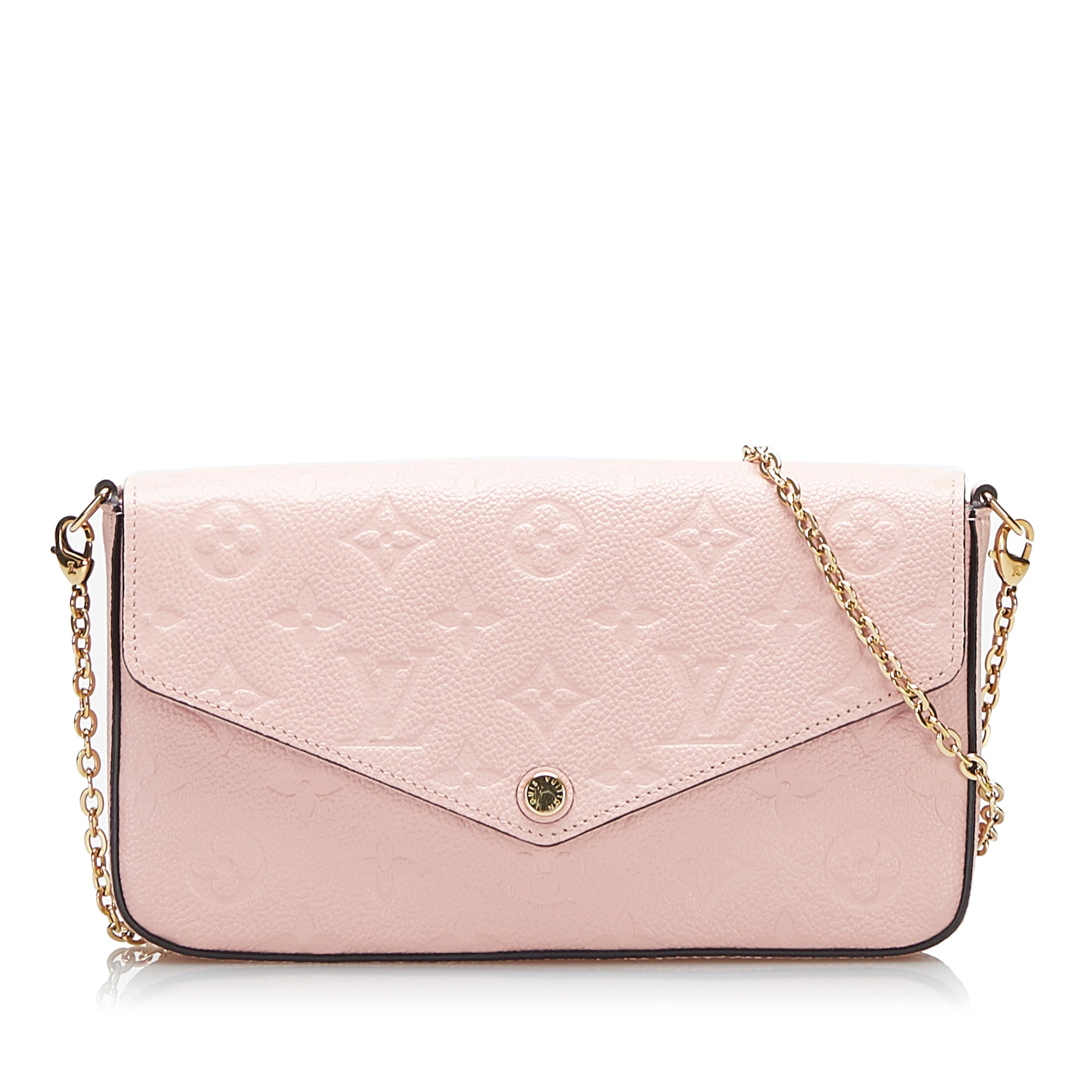 Louis Vuitton LV pink leather Felicie pochette ref683719  Joli Closet